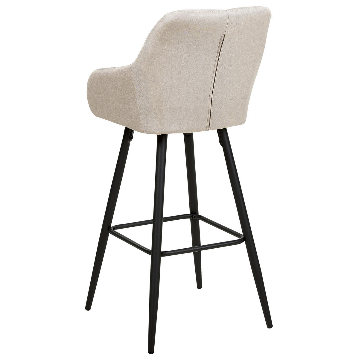 BARSTUHL 2er-Set Polsterbezug Beige Darien - Beige, Textil/Metall (47/104/47cm) - Beliani