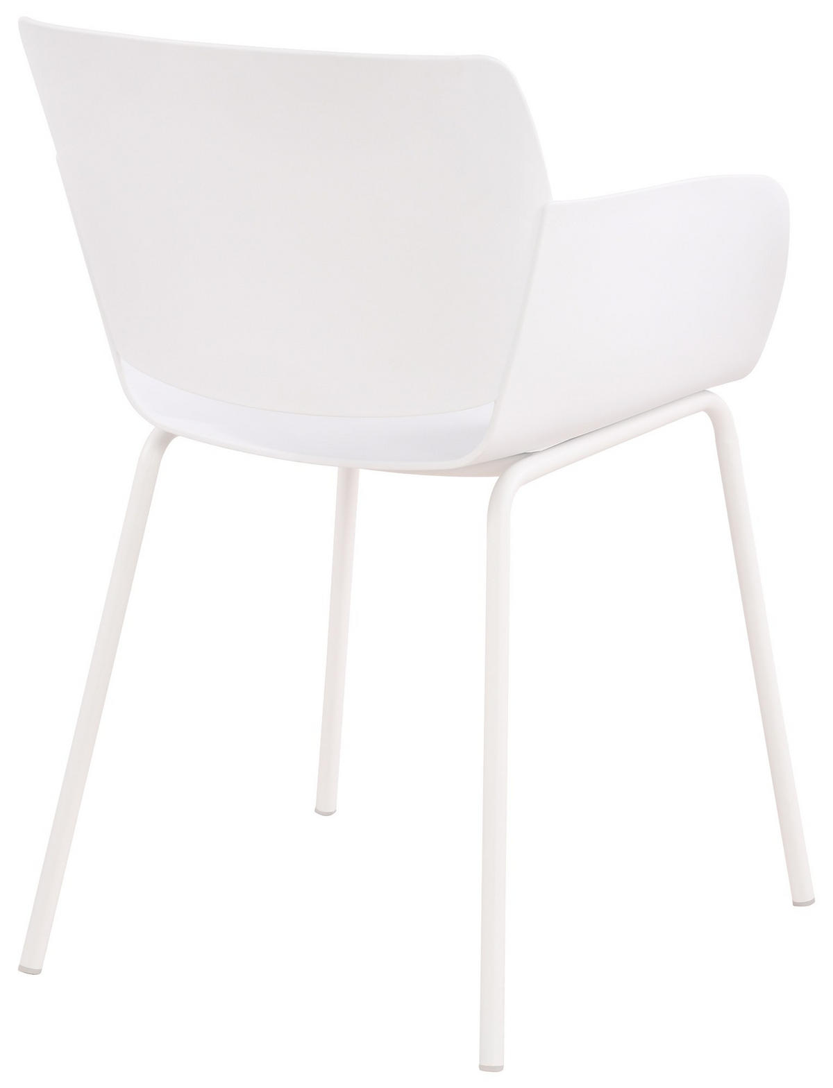STUHL Kunststoff weiß - Weiß, Kunststoff/Metall (58/80/54cm) - CLP