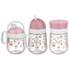 TRINKLERNBECHER-SET Mio Fairy Garden 3er Set - Pink/Rosa, Kunststoff (0.001L) - Mepal