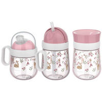 TRINKLERNBECHER-SET Mio Fairy Garden 3er Set - Pink/Rosa, Kunststoff (0.001L) - Mepal