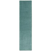 HOCHFLOR VELOURS LÄUFER TEPPICH LUNA - Mintgrün, Textil (80/400cm) - Snapstyle