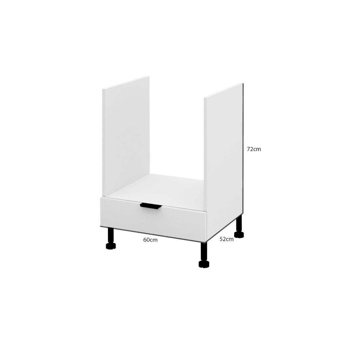 BACKOFENSCHRANK – 60 cm – KU-DP60 – Lunara – Dunkelgrau - Dunkelgrau, Holzwerkstoff (60/72/52cm) - hi-markt