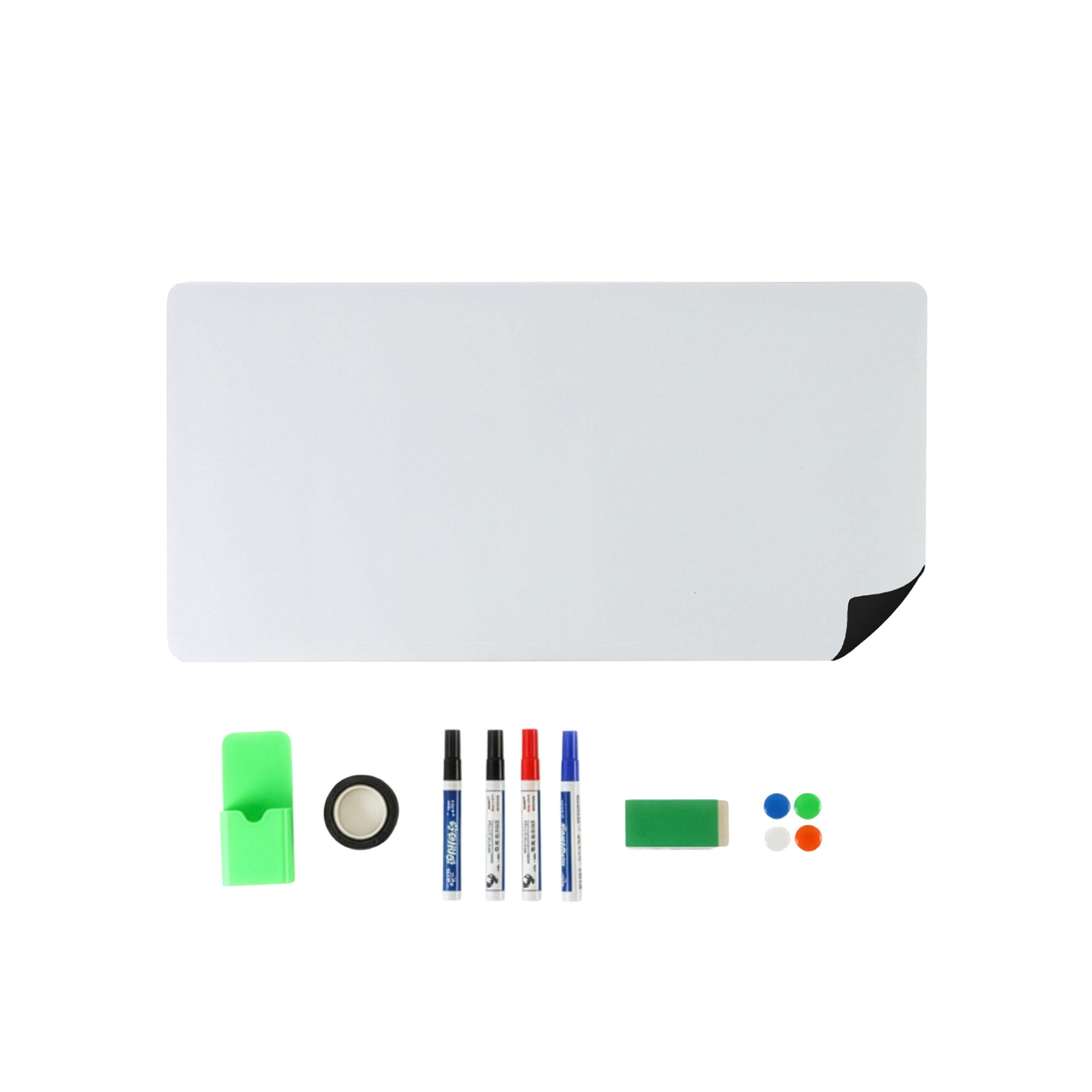 WHITEBOARD Folie - Weiß, Kunststoff/Metall (100/50/0.5cm) - Relaxdays