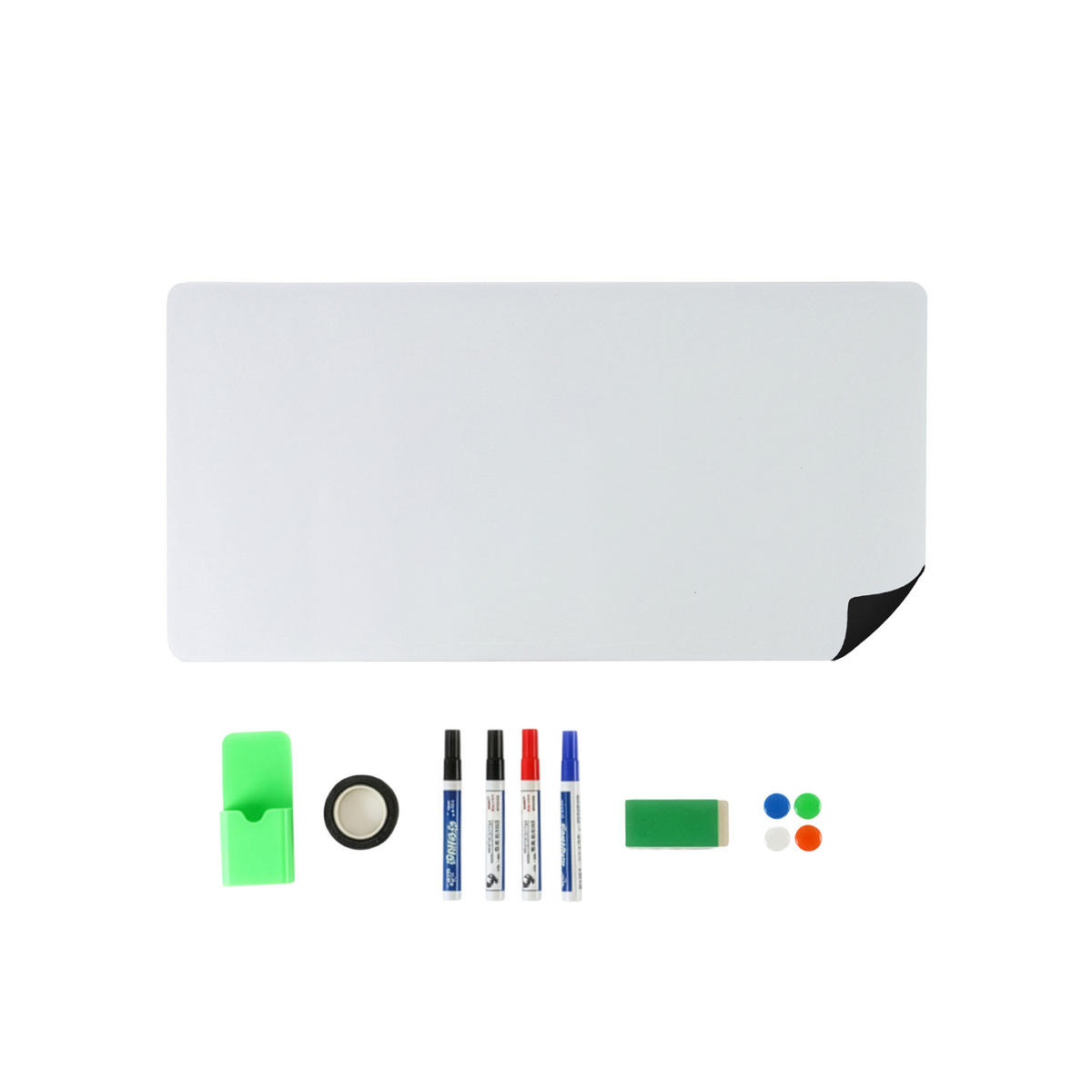 WHITEBOARD Folie - Weiß, Kunststoff/Metall (100/50/0.5cm) - Relaxdays