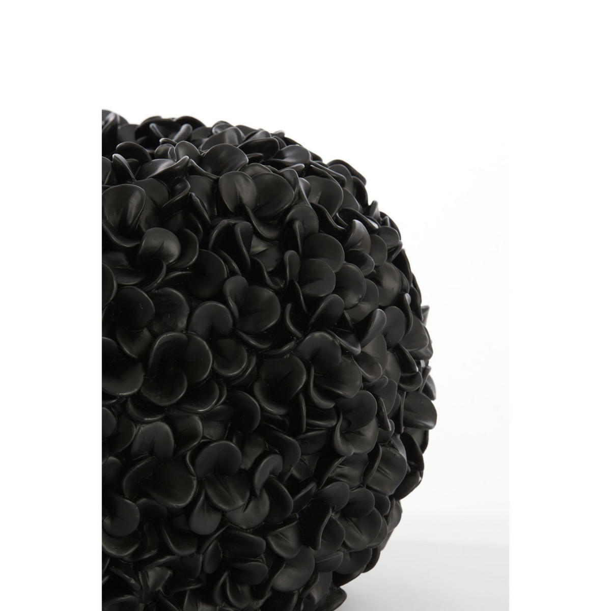 VASE Phylia Schwarz 38/38/23 cm - Schwarz, Kunststoff (23cm) - Light & Living