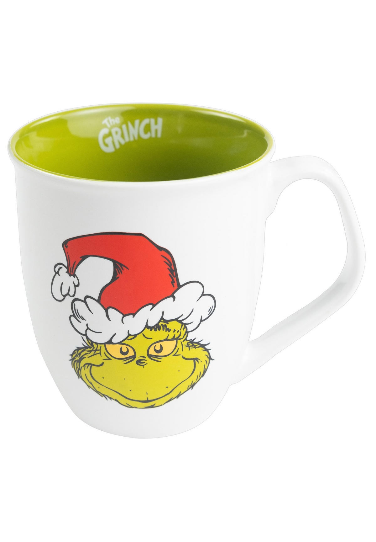KAFFEEBECHER The Grinch Weiß/Grün 350 ml - Grün, Keramik (0.35L) - United Labels