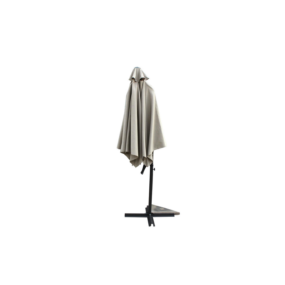 SONNENSCHIRM alcudia ecru rund 2 94 x 2 94 cm - Beige, Metall (294/294cm) - Concept Usine