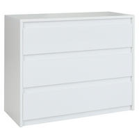 KOMMODE Italia weiß matt / weiß hochglanz 110 / 46 / 87cm - Weiß, Holz/Holzwerkstoff (110/87/46cm) - Feldmann-Wohnen