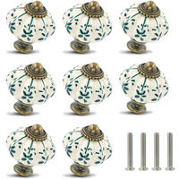 SCHRANKKNOPF Keramik 12er-Set - Schwarz, Metall (0.5/1/4.5cm)