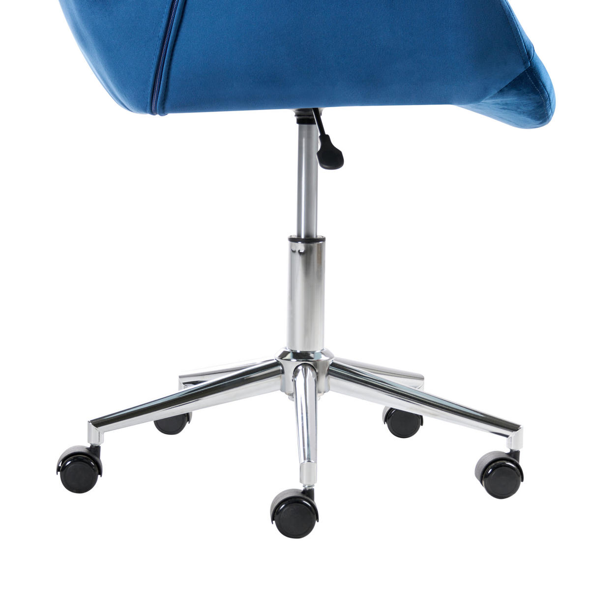 SCHREIBTISCHSTUHL Marineblau Labelle - Blau, Textil (54/81/54cm) - Beliani