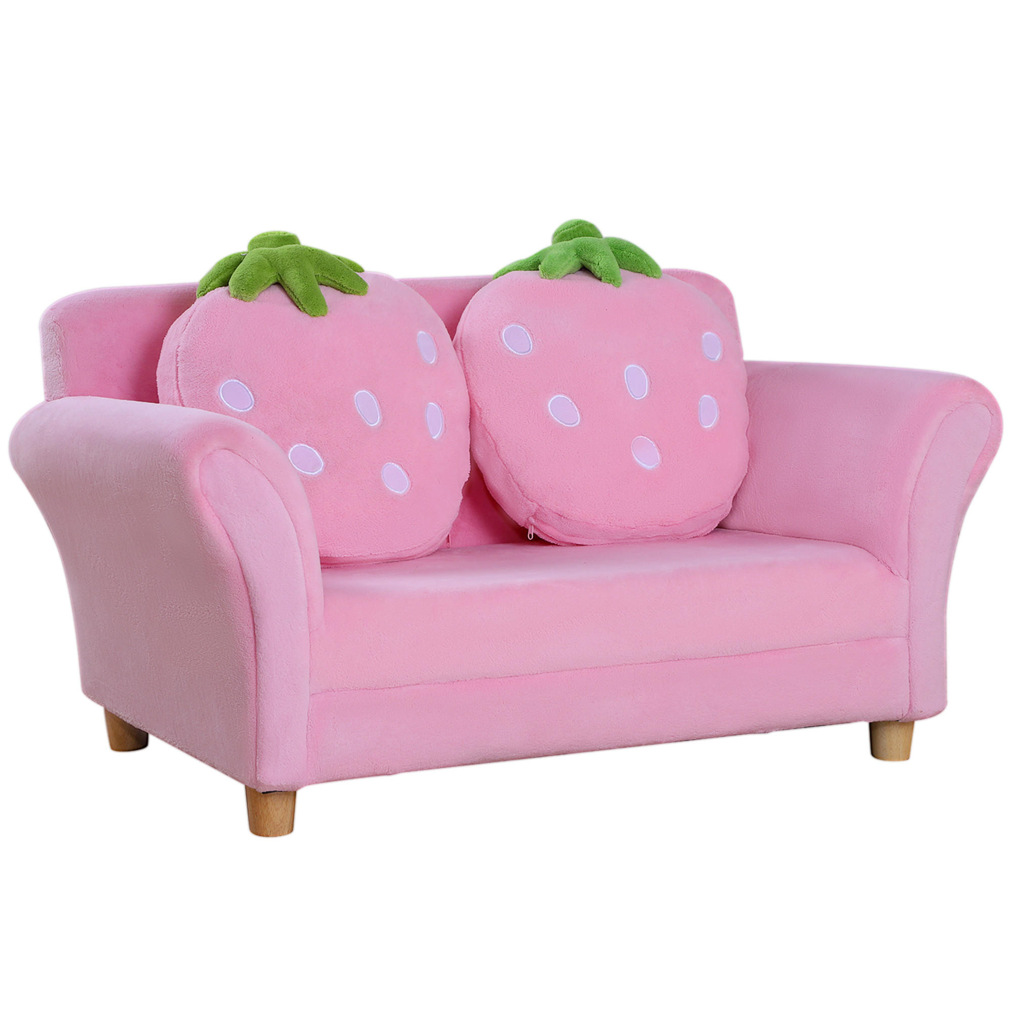 KINDERSOFA, Rosa, Holz - Rosa, Holz (53/48/90cm) - HOMCOM