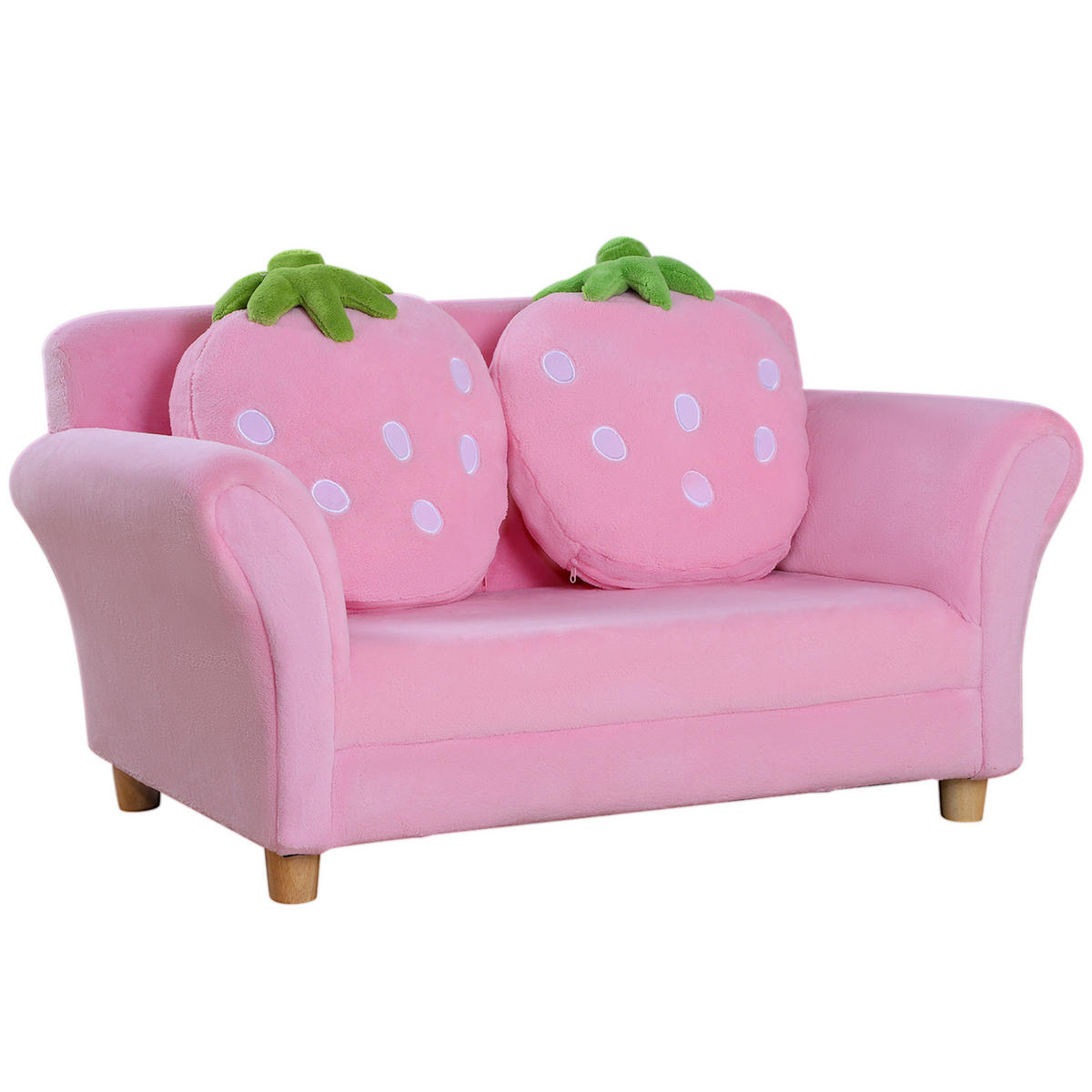 KINDERSOFA, Rosa, Holz - Rosa, Holz (53/48/90cm) - HOMCOM