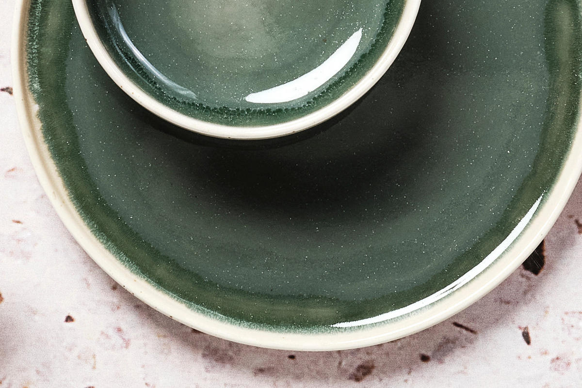 TELLER Oxygen Ø21,5cm - 6er-Set - Graugrün - Grün, Keramik (21.5cm) - Björn