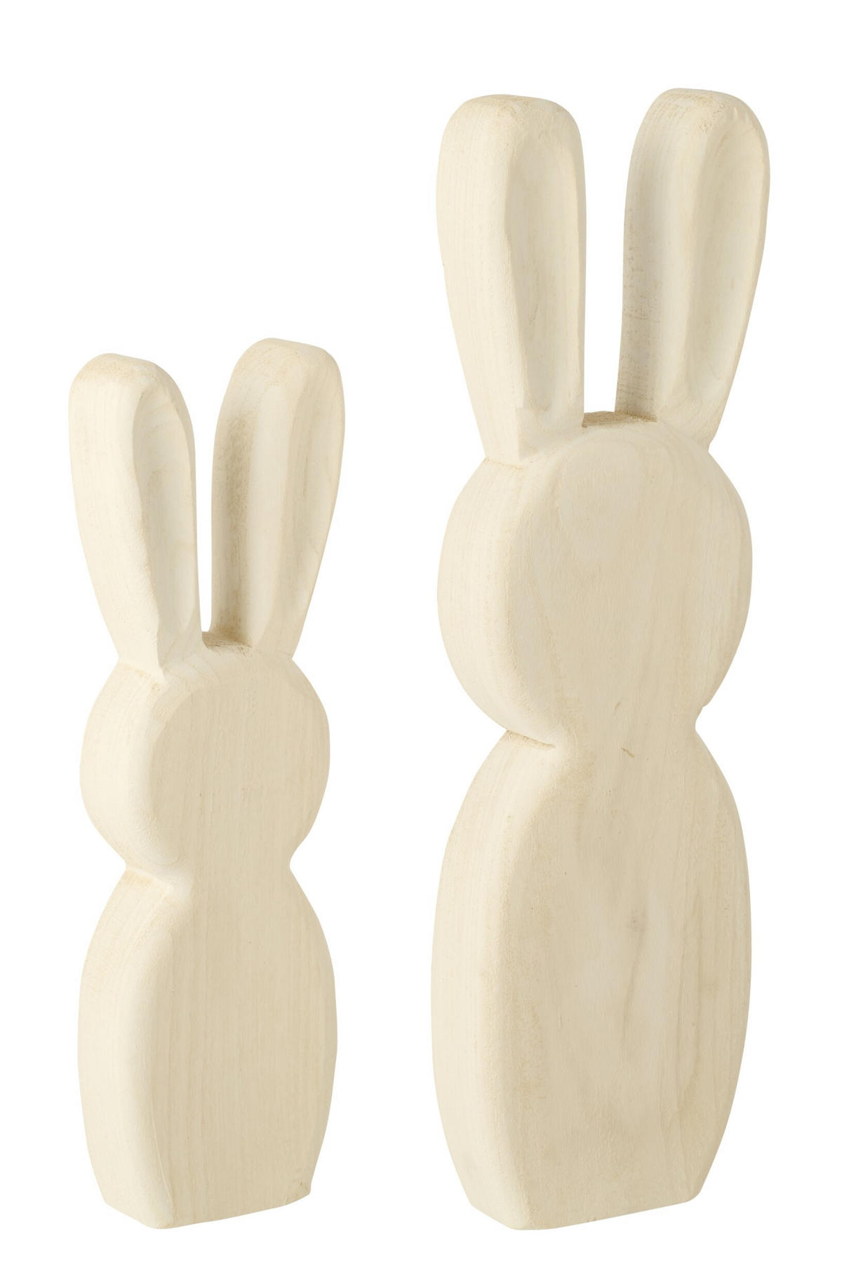 DEKOOBJEKT KANINCHEN STEHEND Weiß - Weiß, Holz (4.5/50/15cm) - J-Line