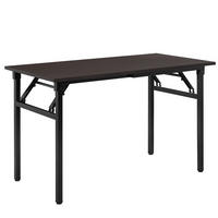 KLAPPTISCH - Dunkelbraun/Schwarz, Holzwerkstoff/Metall (120/76.4/60cm) - [neu.haus]