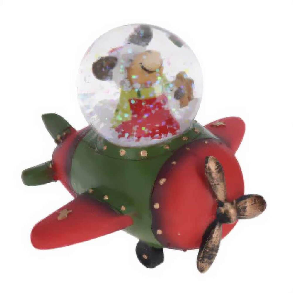 WEIHNACHTSFAHRZEUG Schneekugel - Rot, Glas (9/9/10cm) - Home Styling Collection