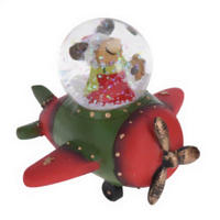 WEIHNACHTSFAHRZEUG Schneekugel - Rot, Glas (9/9/10cm) - Home Styling Collection