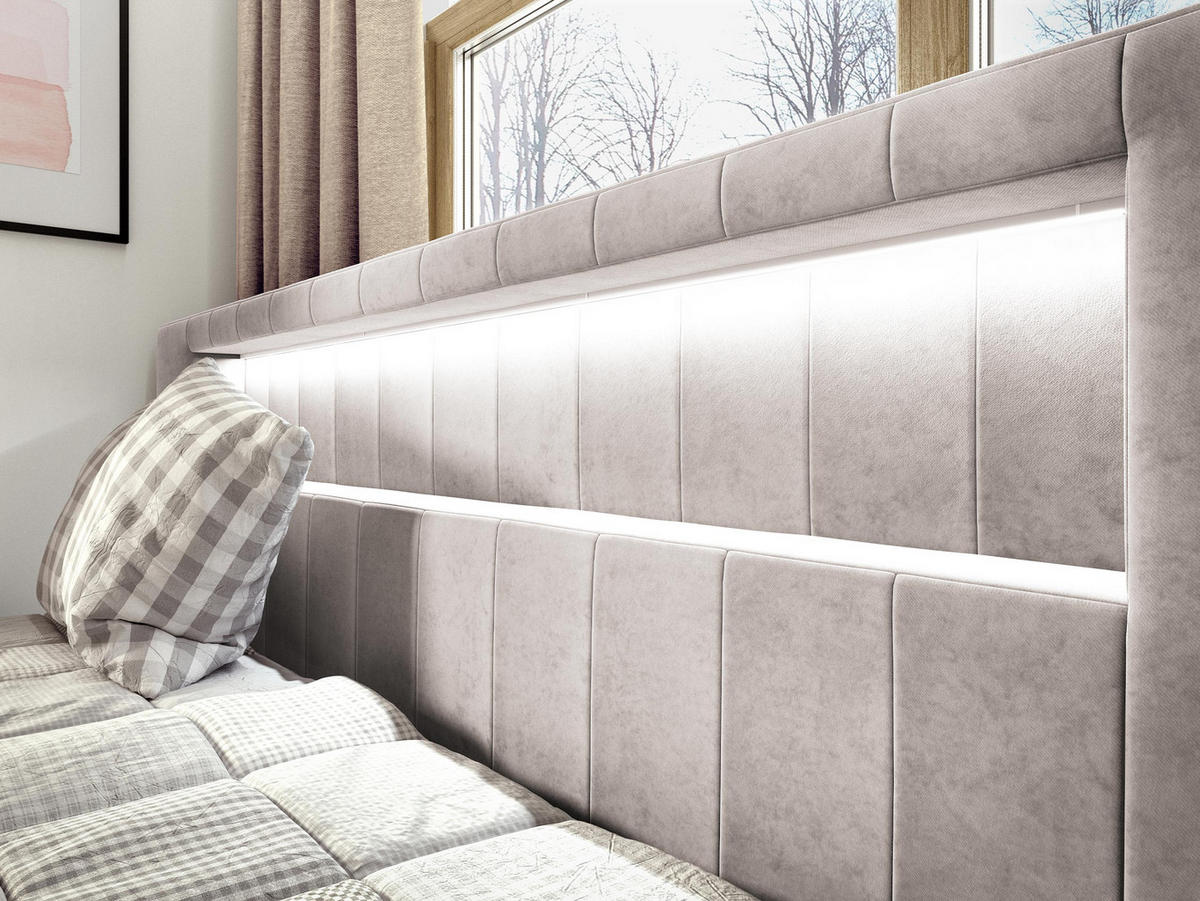 BOXBETT Gold Junior 2 - Blau/Weiß, Holz (100/200cm) - MIRJAN24