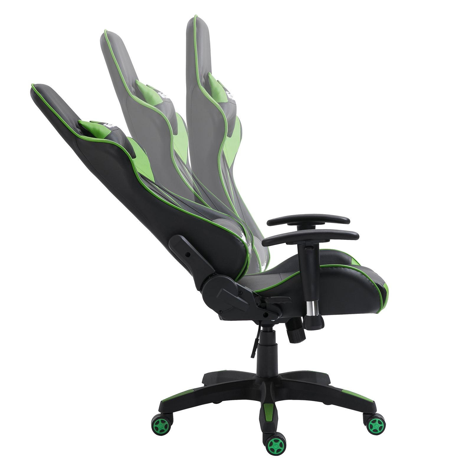Thumbnail - CARO-Möbel Gamingstuhl, Schwarz, Grün, Textil, Mode, 69x125x70 cm, Kinder- & Jugendzimmer, Jugendmöbel, Gamingstühle