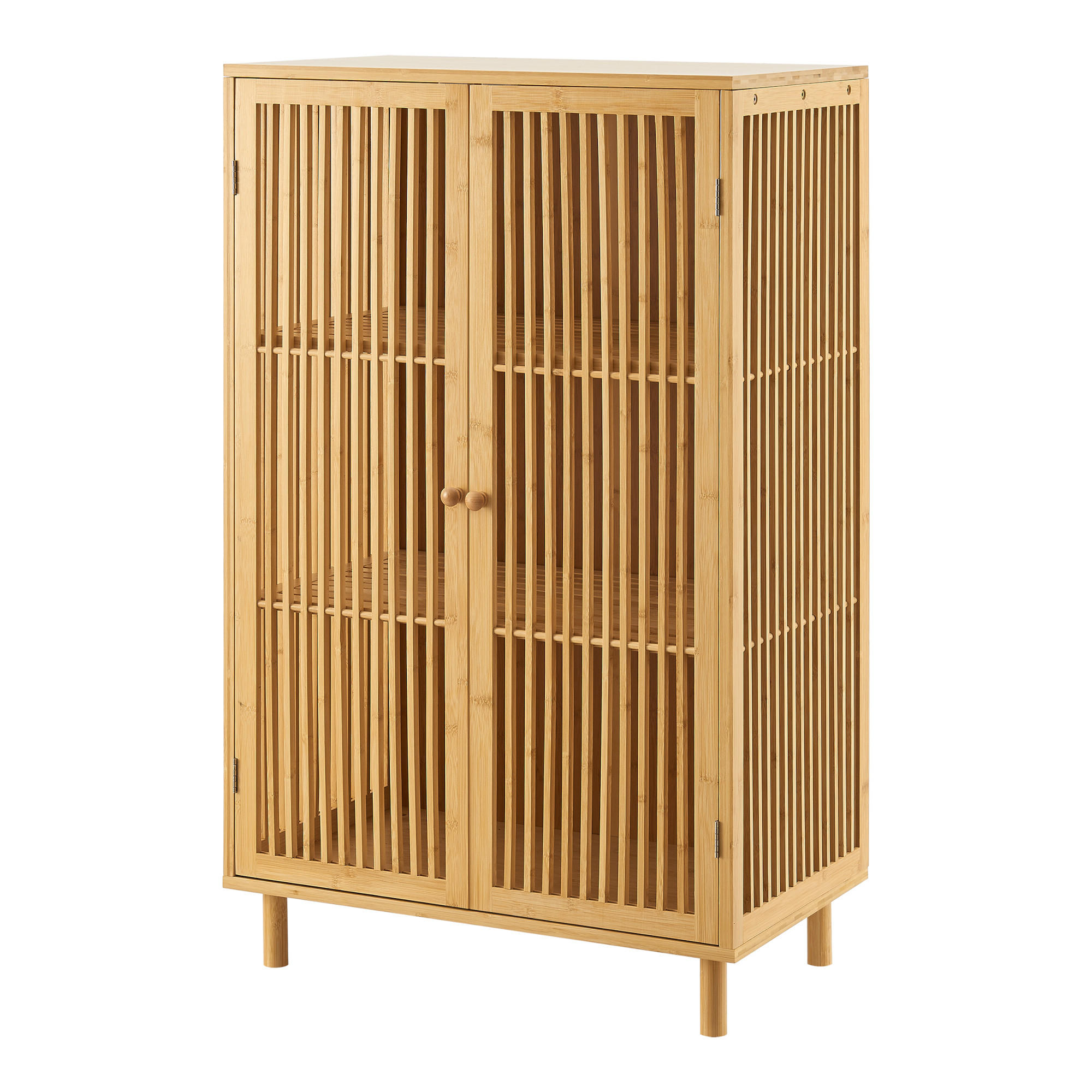 KOMMODE Grong - Naturfarben, Holz (66/110/40cm) - [en.casa]