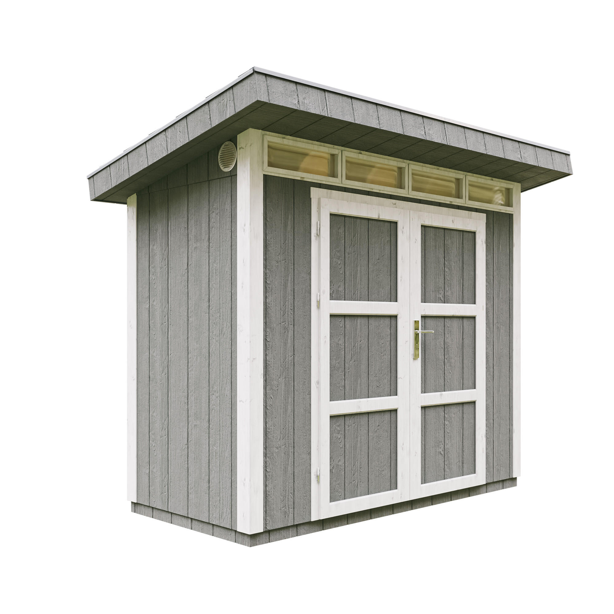 Timbela Holz-Gartenhaus Dunkelgrau 294x239x161 cm