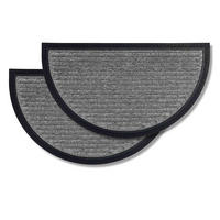 FUSSMATTE AUßEN BORDER STAR HR 2ER SET - Silberfarben, Textil (40/70cm) - Astra