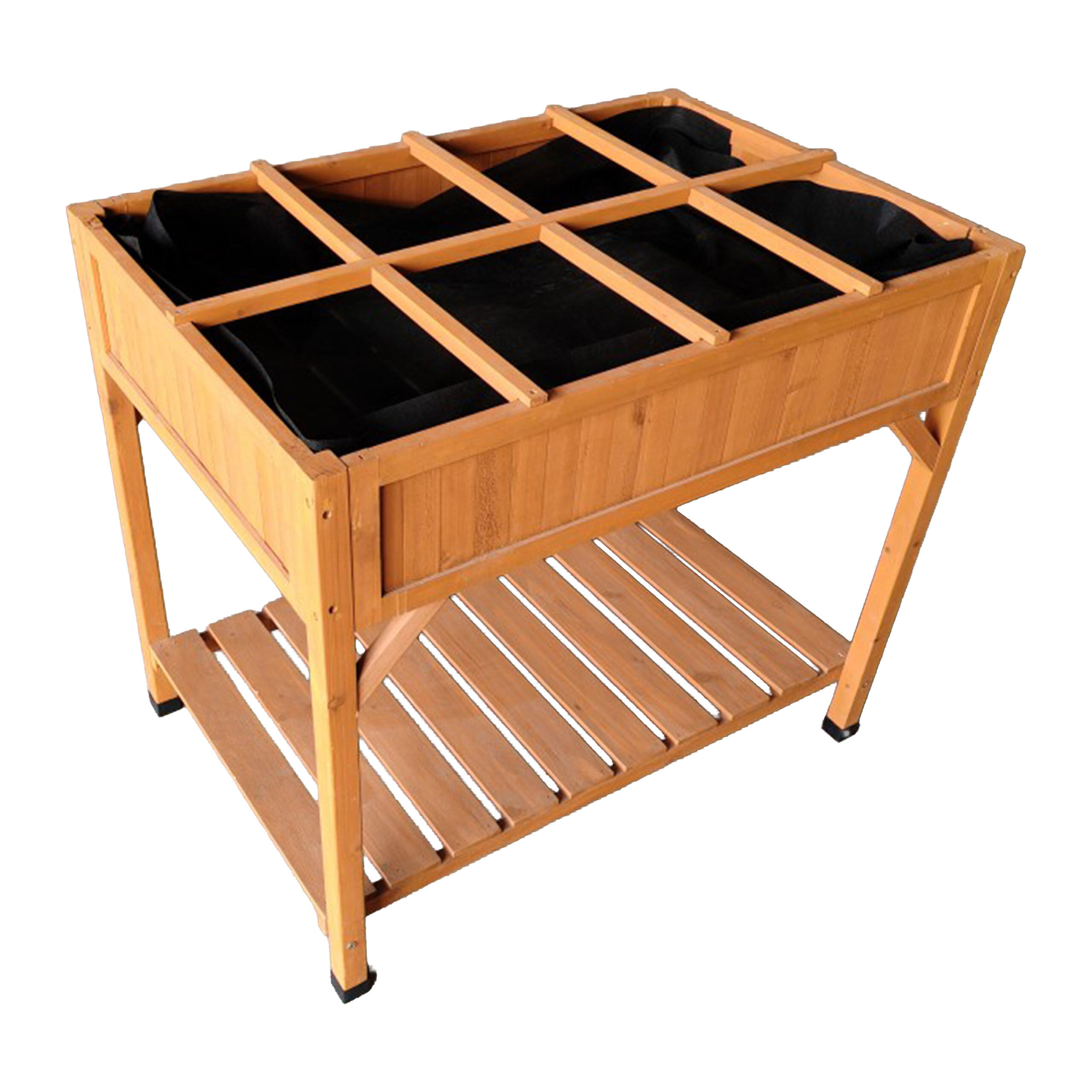 ZÁHON - oranžová, drevo/textil (91/81.5/62cm) - Relaxdays