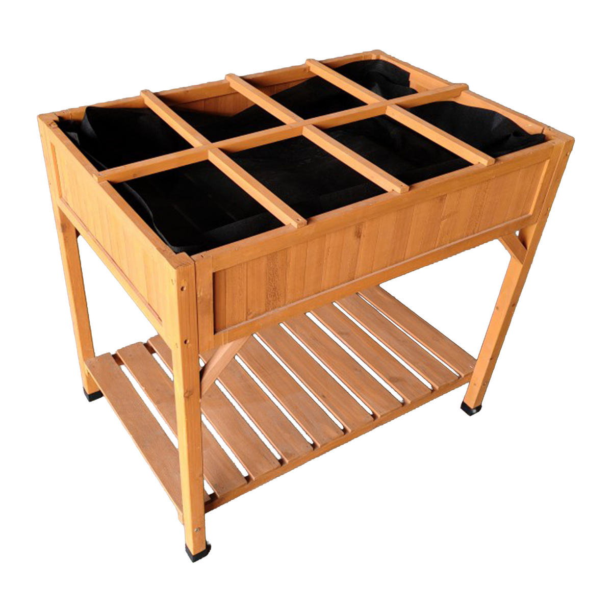 ZÁHON - oranžová, drevo/textil (91/81.5/62cm) - Relaxdays