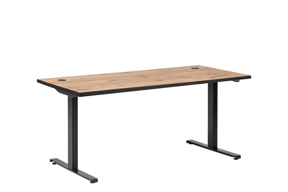 SCHREIBTISCH Panda 70x160x75 cm Eiche - Eichefarben, Holz (75/160/70cm) - PROREGAL