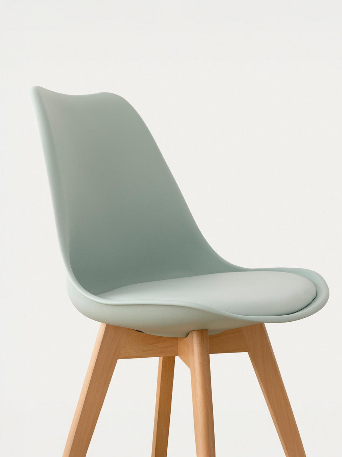 STUHL Scandinavian Grün 49 cm x 82 cm - Grün, Kunststoff (49/82/51cm) - Kenay Home