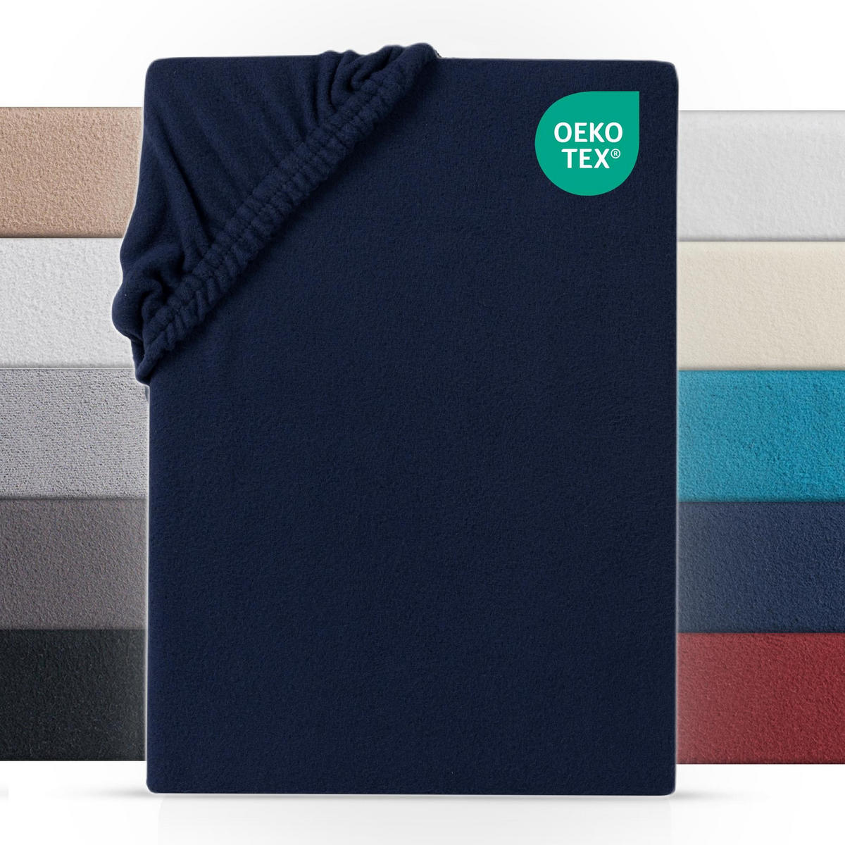 BOXSPRING-SPANNBETTLAKEN 180-200x200-220 cm, Warmes Winter Teddy Fleece Bettlaken Blau - Blau, Textil (200/220cm) - Carpe Sonno