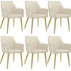ARMLEHNSTUHL 6er Set Avane 55 x 63 5 x 86 5 cm beige - Beige, Textil (55/86.5/63.5cm) - tectake