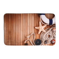 BADTEPPICH Maritime 70 x 110 cm - Braun, Textil (70/110cm) - Sanilo