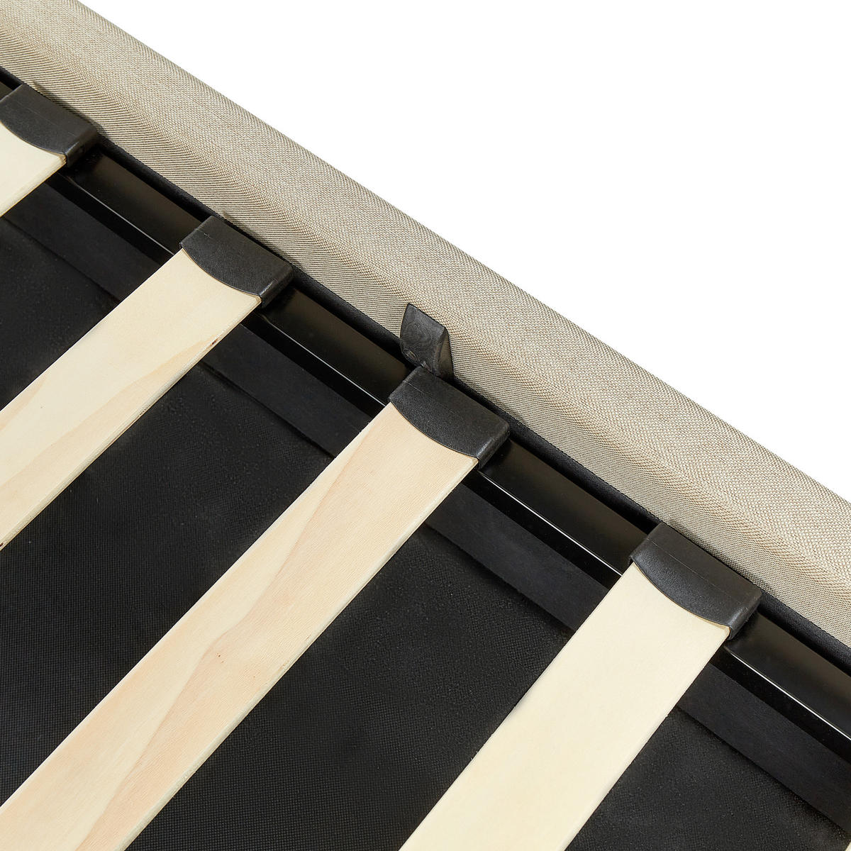 POLSTERBETT 160/200cm Beige Dreux - Beige, Textil (160/200cm) - Beliani