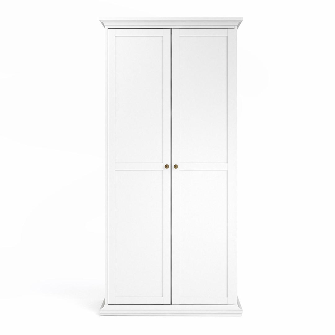 KLEIDERSCHRANK Weiß - Weiß, Holzwerkstoff (97/201/61cm) - ebuy24