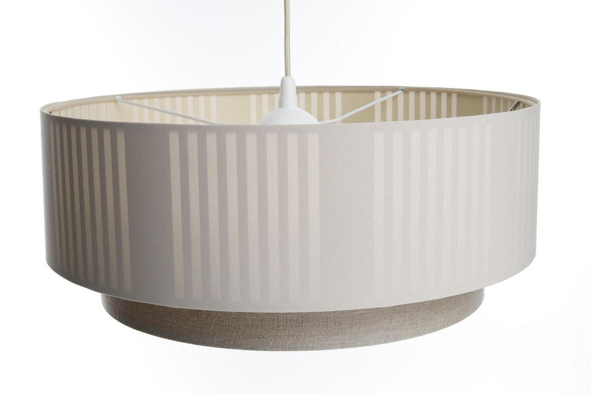 HÄNGELEUCHTE Grau 70/98 cm - Beige/Grau, Kunststoff (28/1.2/98cm) - ONZENO