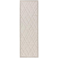 OUTDOORLÄUFER Flora Cream 80x250 cm - Creme, Kunststoff (80/250cm) - benuta