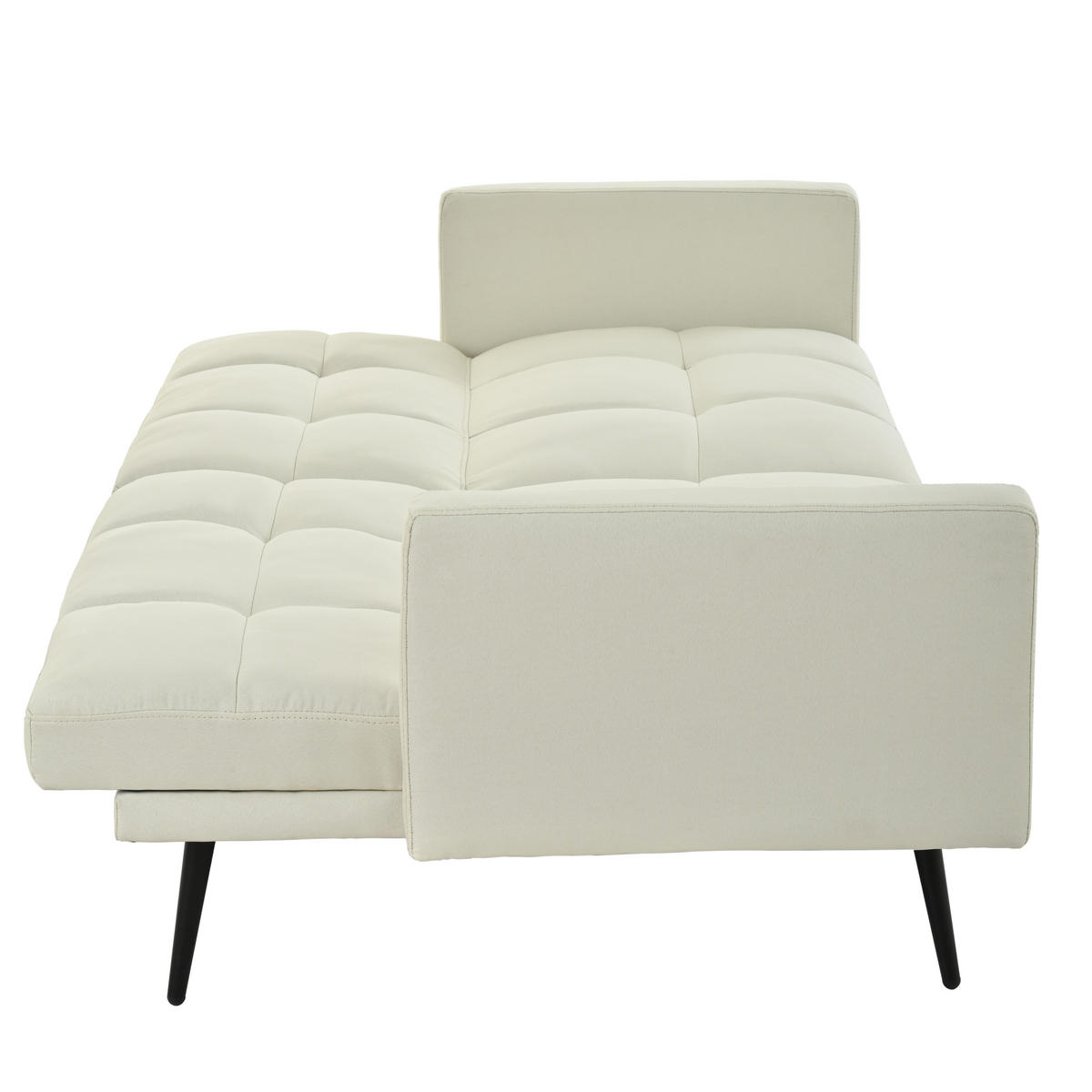 SCHLAFSOFA 146/60/70 cm in Leinenoptik Beige - Beige, Textil (146/70/60cm) - Oxeza
