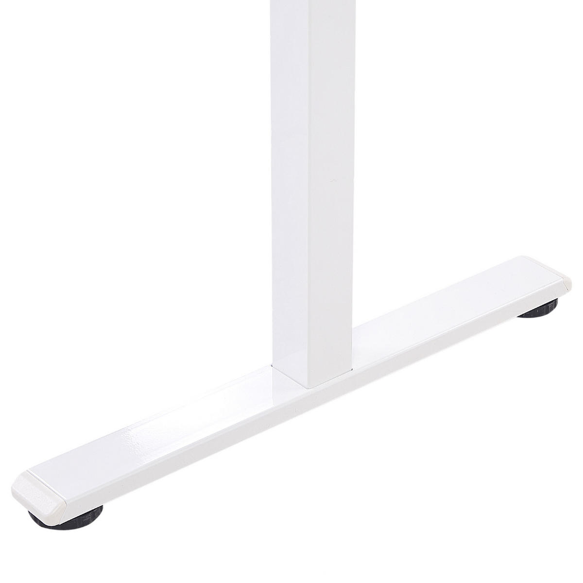 SCHREIBTISCH weiß 120/60/72-122 cm Grifton - Weiß, Holzwerkstoff (60/120/72cm) - Beliani