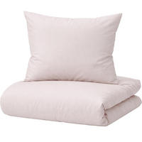 BETTWÄSCHE Mako Satin 155x220 cm aus 100% Baumwolle mit Reißverschluss, Uni Bettbezug 155 x 220 - Puder - Hellrosa, Textil (155/220cm) - Carpe Sonno