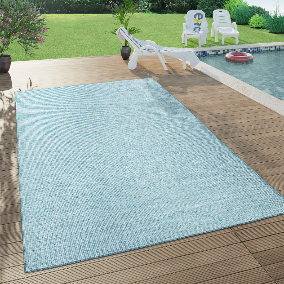 OUTDOORTEPPICH 120/160 cm Sonset 620 - Blau, Textil (120/160cm) - Paco Home