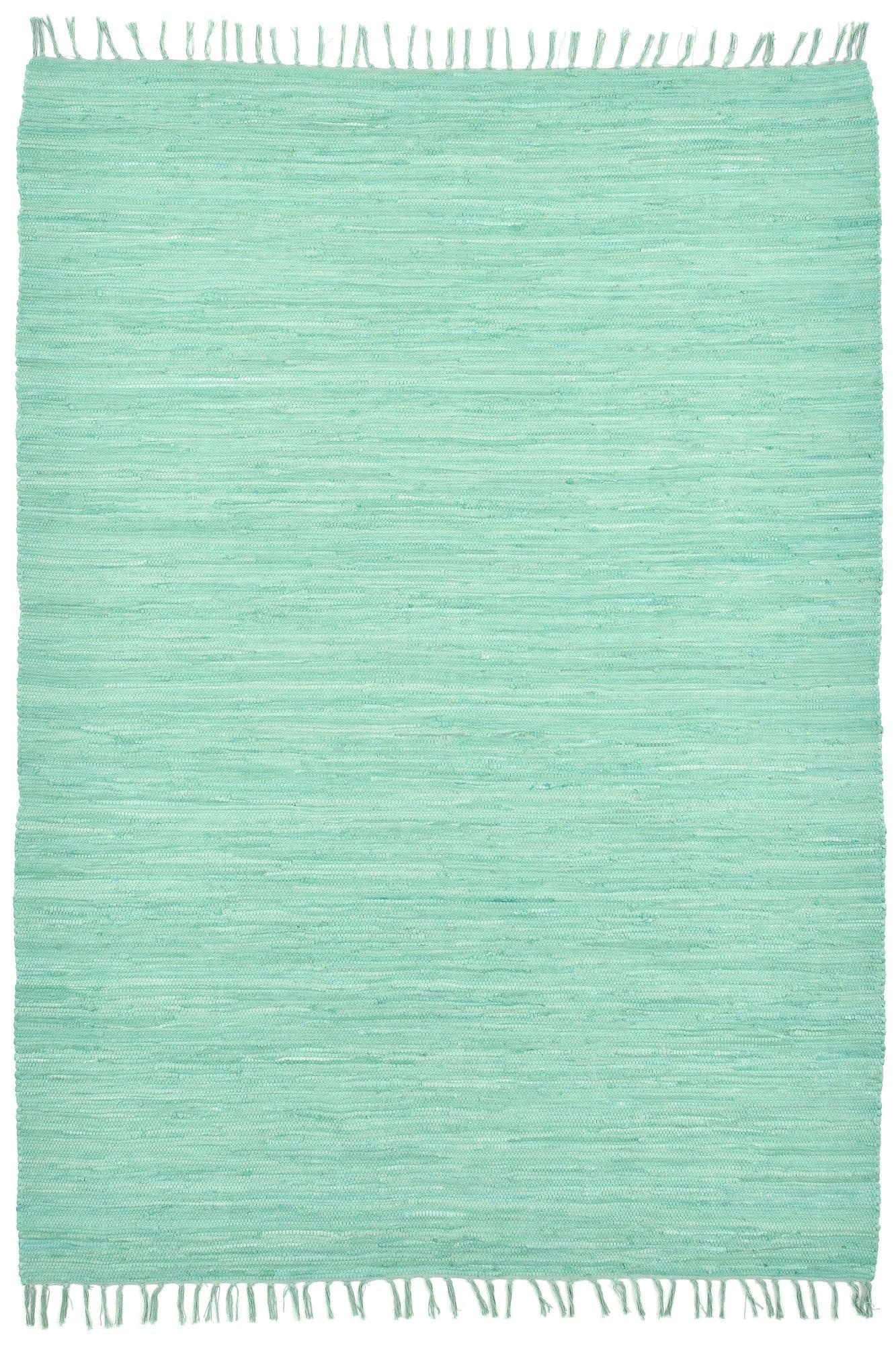 Rug and Roll Fleckerlteppich Mintgrün 160x230 cm