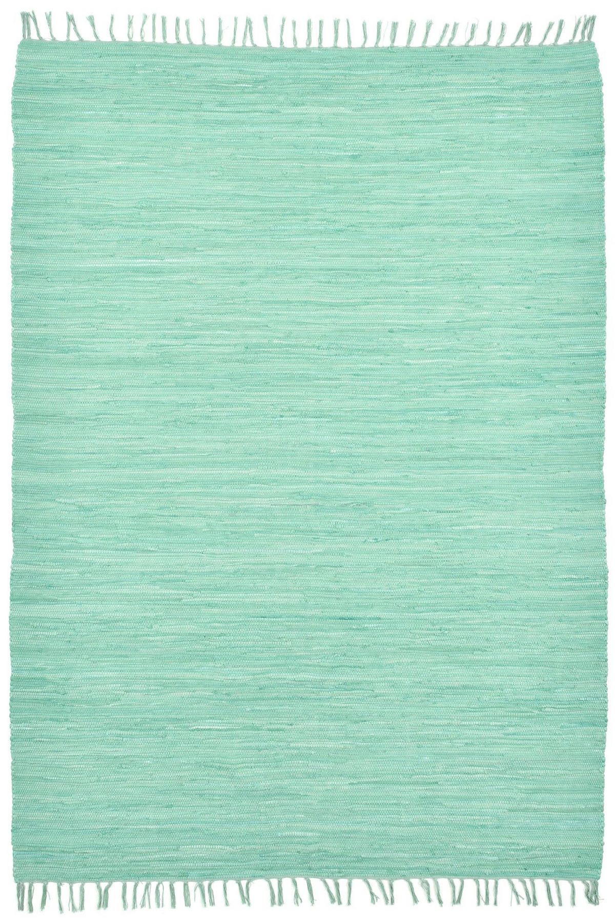 FLECKERLTEPPICH Chindi 70x140 cm - Mintgrün, Textil (70/140cm) - Rug and Roll