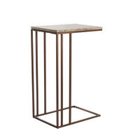 BEISTELLTISCH Roshan Braun 41/31/66 cm - Braun/Grau, Metall (41/31/66cm) - Light & Living