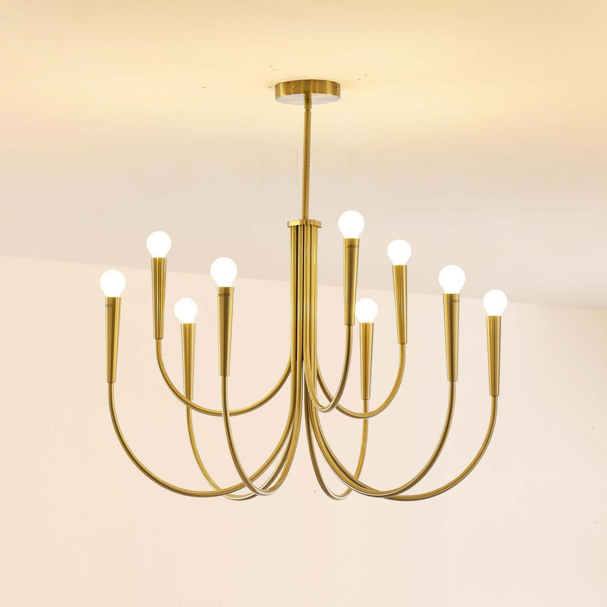 KRONLEUCHTER Kaelisma, Gold, 50cm - Goldfarben, Metall (50/80/50cm) - KOSILUM