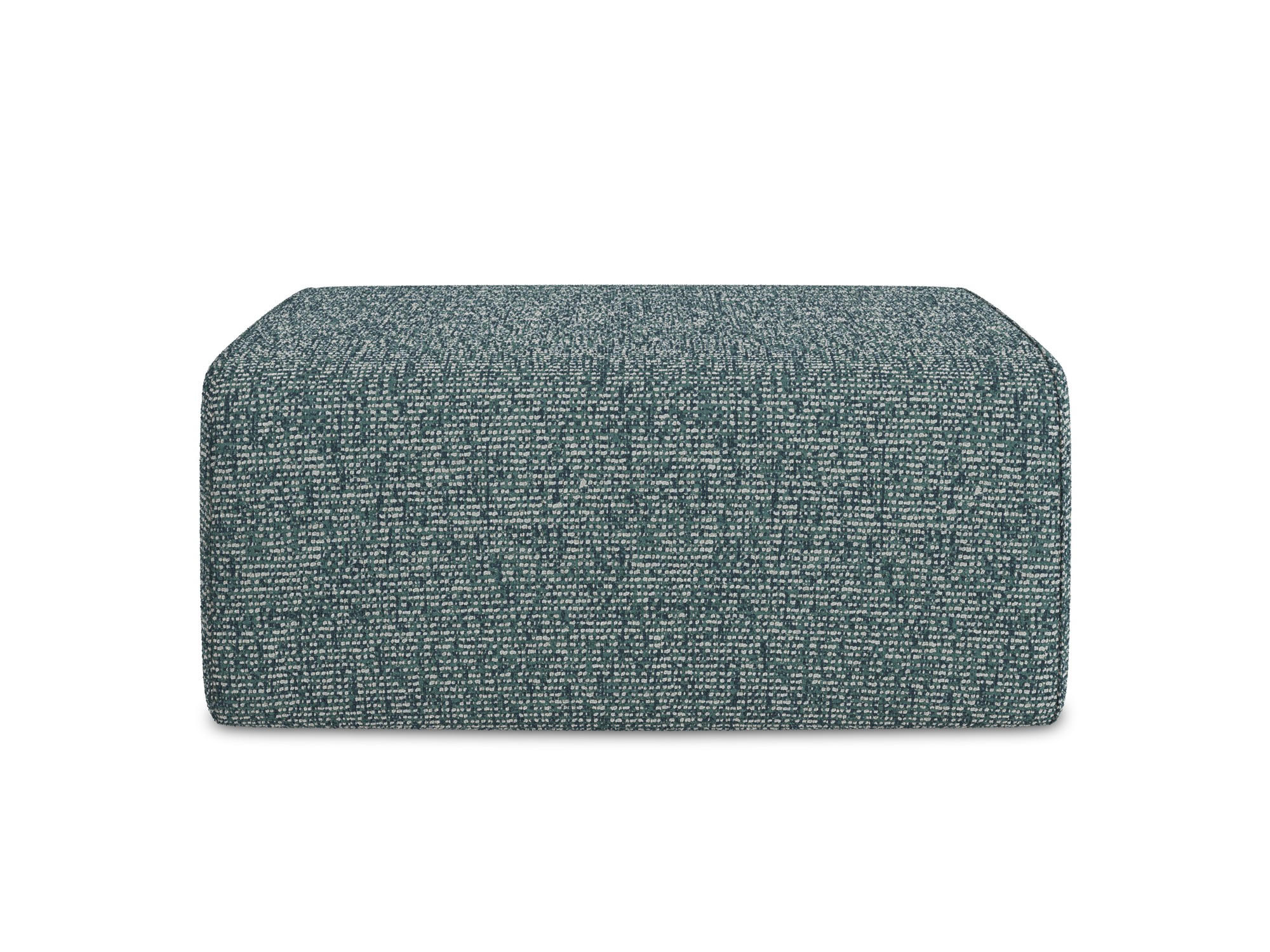 POUF Strukturstoff Stoff Blau - Blau/Blaugrau, Kunststoff/Textil (90/80/60cm) - Makamii