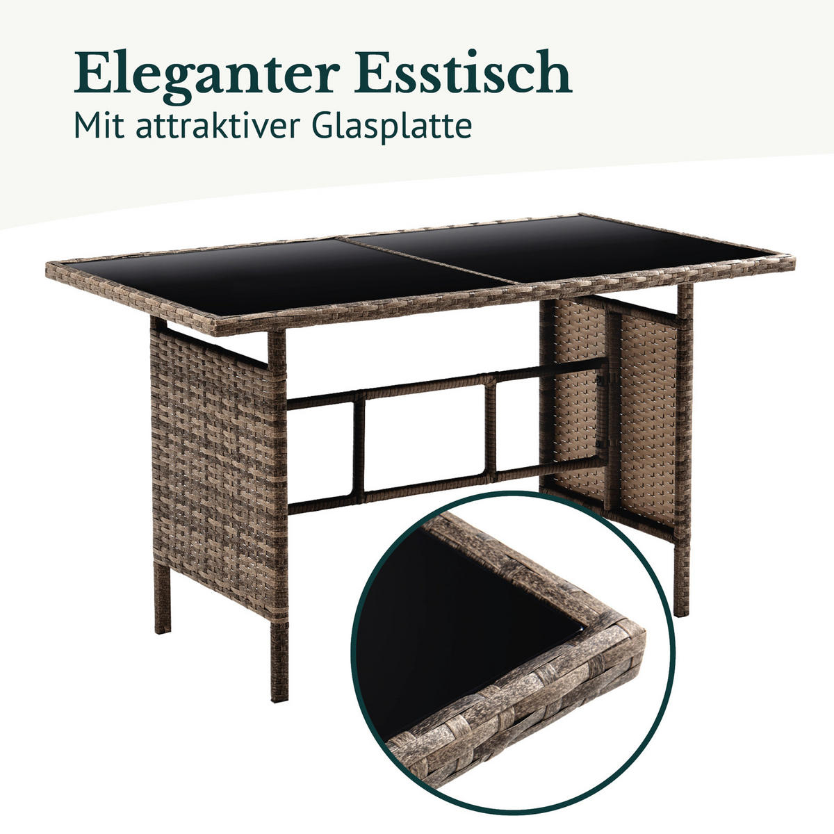SITZGRUPPE Denver Braun - Braun, Kunststoff - SVITA