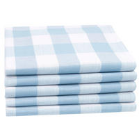 GESCHIRRTÜCHER, 5er-Set, 50x70 cm, 50% Baumwolle, 50% Leinen, Blau - Hellblau, Textil (50/70cm) - Zollner