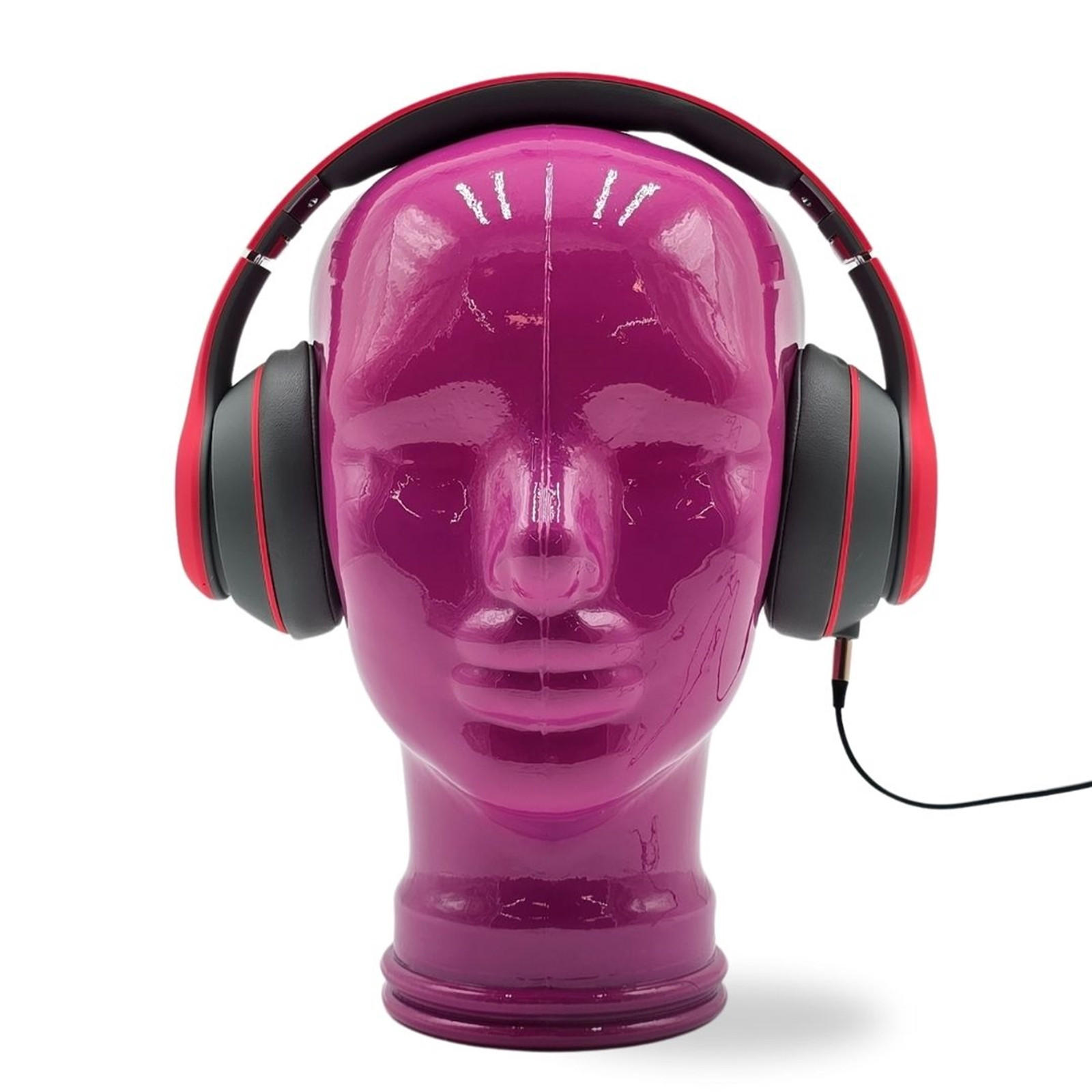 KOPFHÖRERSTÄNDER DYLAN Glas OP2 pink - Pink, Glas (21/29/21cm) - DESIGN DELIGHTS