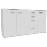 KOMMODE CR3-KD4 Weiß 137,8/34/73,5 cm - Weiß, Holzwerkstoff (137.8/73.5/34cm)
